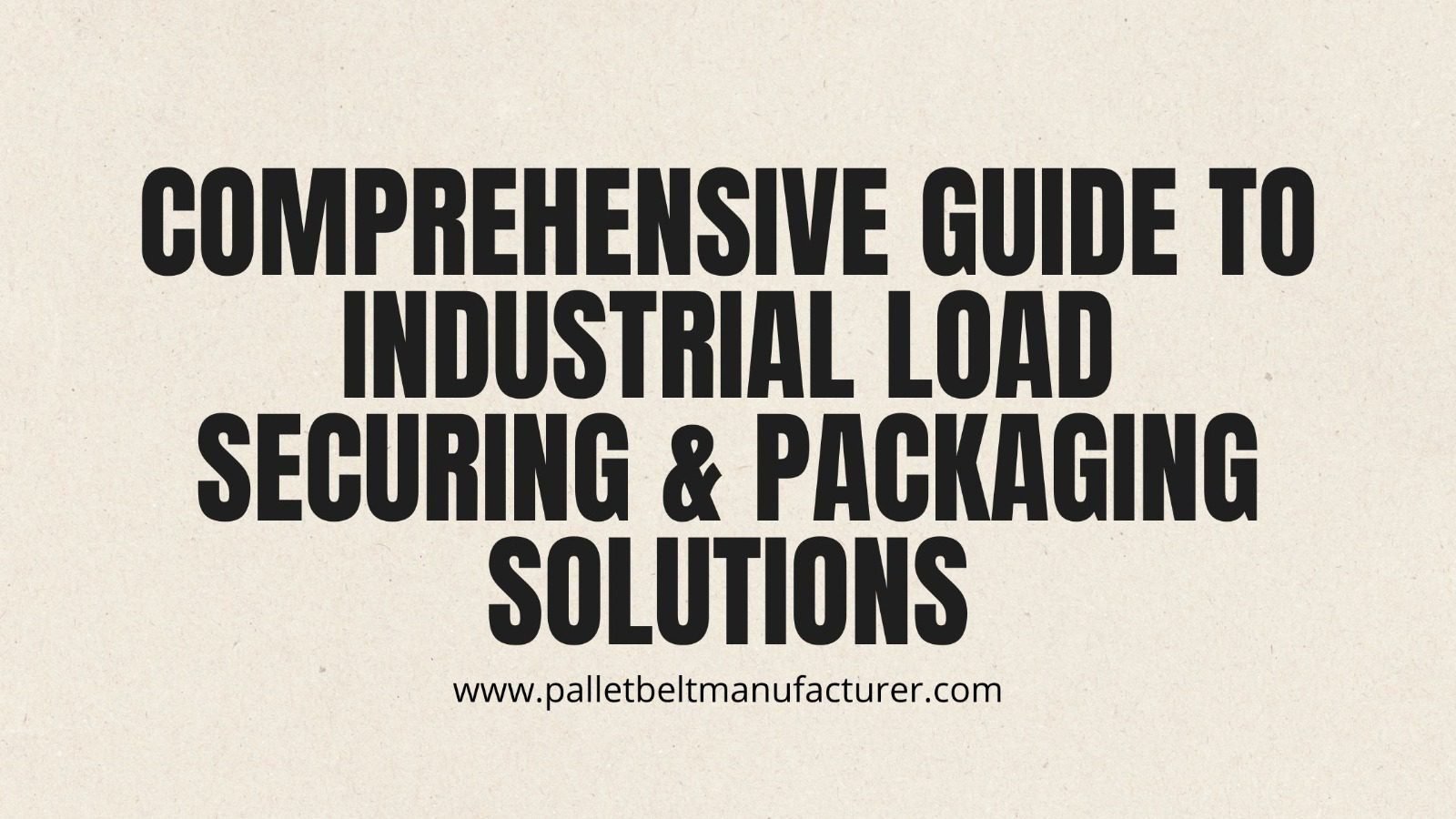 Pallet Belt Manufacturer