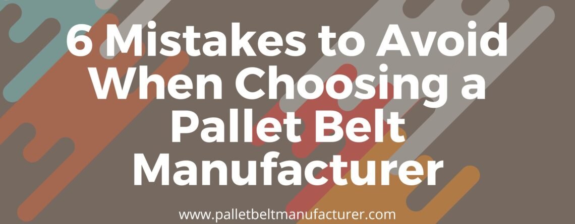 Pallet Belt Manufacturer