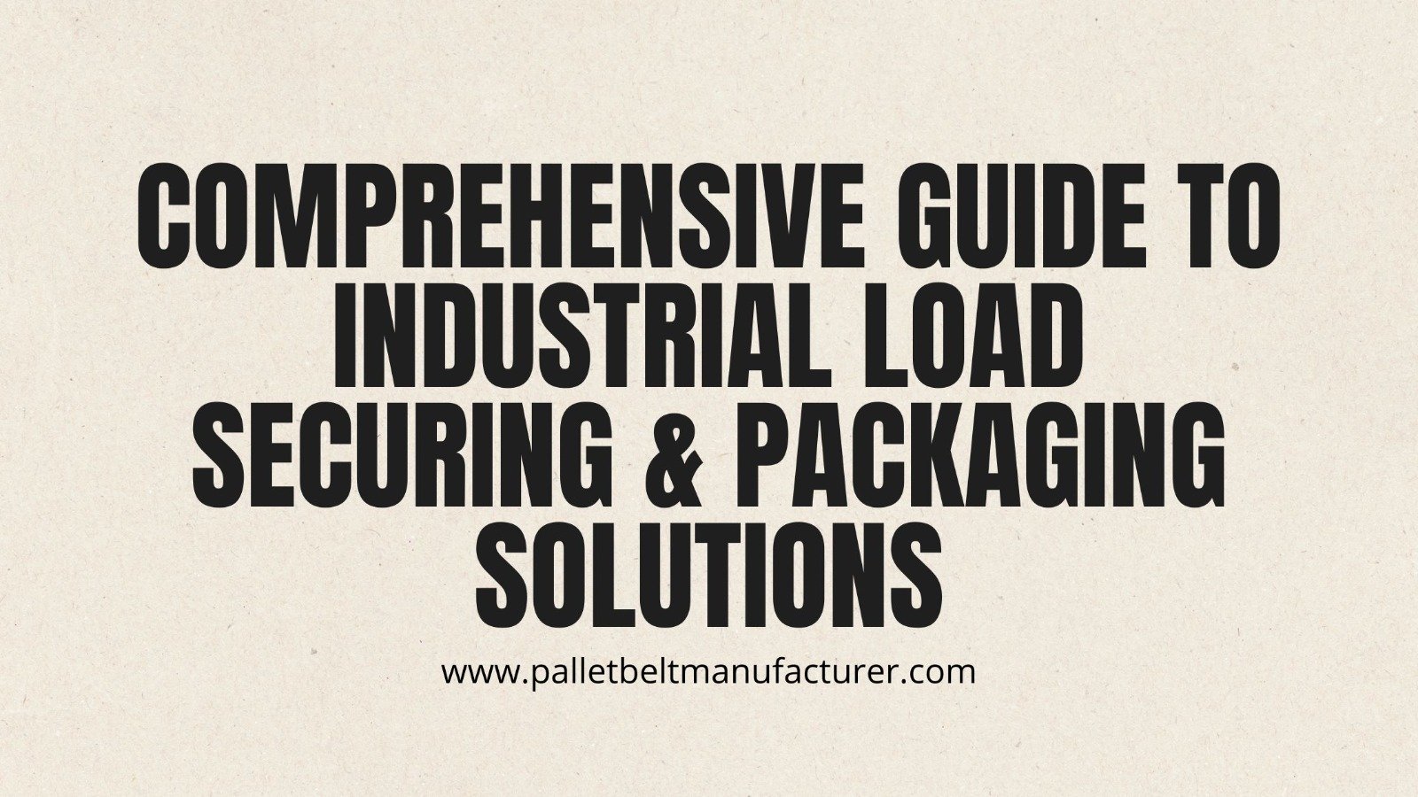 Pallet Belt Manufacturer